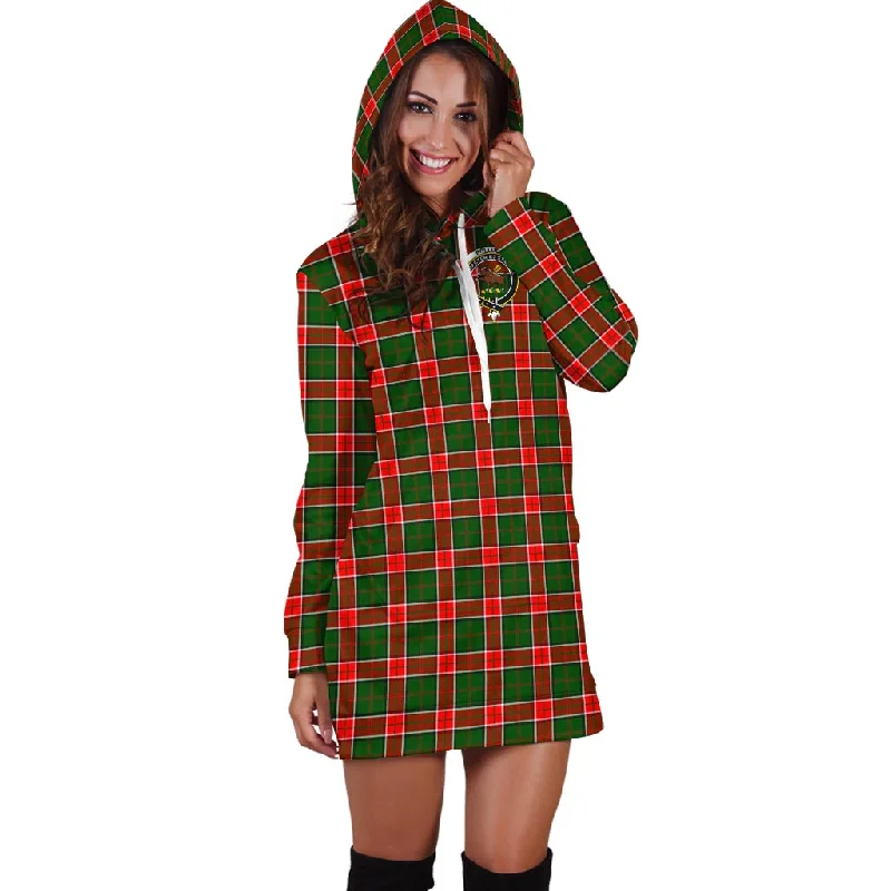 Fantastic Offers Pollock Tartan Hoodie Dress with Family Crest