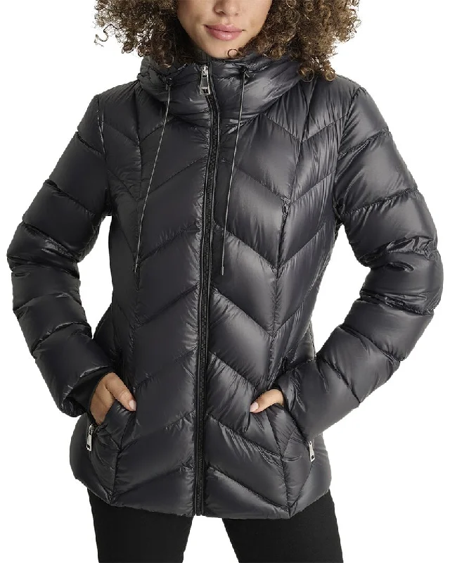 high-fashion coatDkny Short Down Filled Packable Coat