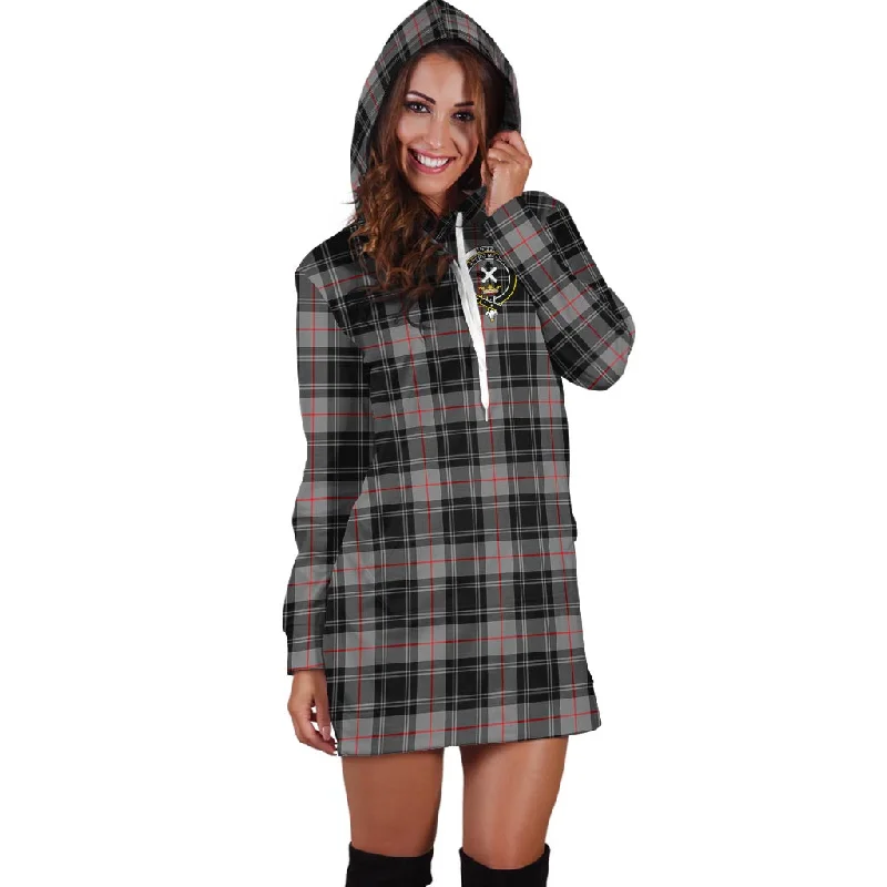 Price Drop Moffat Tartan Hoodie Dress with Family Crest