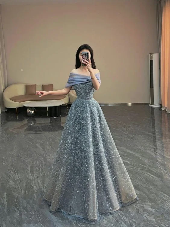 Early Access tiered dressLuxurious Off The Shoulder A-line Evening Dress,18th Birthday Party Gown Y6038 Early Access tiered dressLuxurious Off The Shoulder A-line Evening Dress,18th Birthday Party Gown Y6038