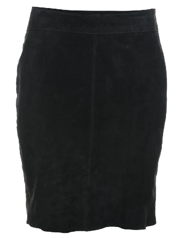 Don't Miss puffer jacketPencil Shape Suede Skirt - M