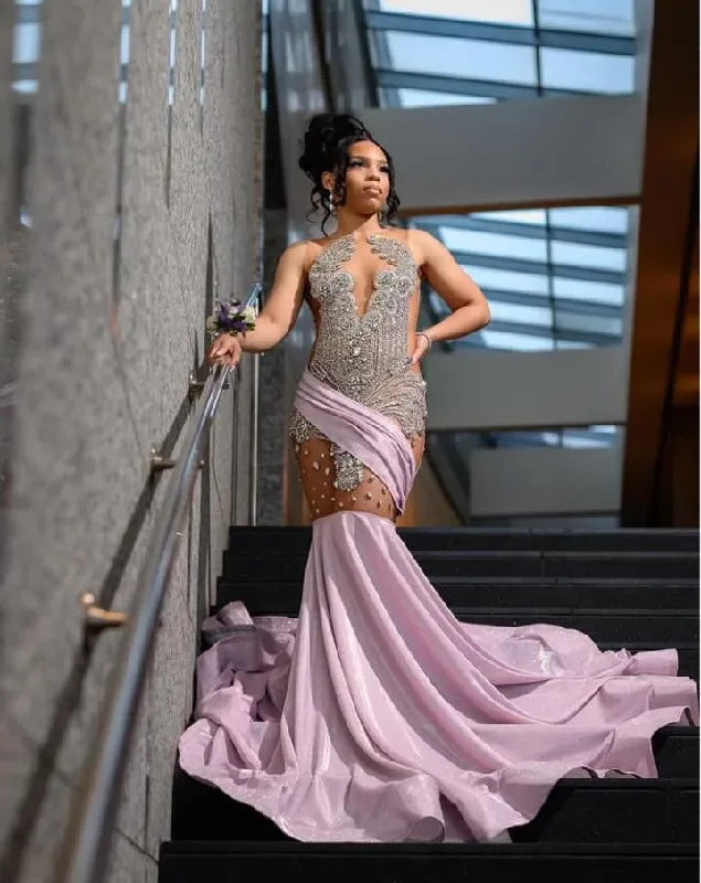 TIME-Limited Offer cocktail party dressLavender Pink Sparkly Long Evening Formal Dresses for Black Girl 2024 Luxury Diamond Gillter Sheer Prom Birthday Gala Dress TIME-Limited Offer cocktail party dressLavender Pink Sparkly Long Evening Formal Dresses for Black Girl 2024 Luxury Diamond Gillter Sheer Prom Birthday Gala Dress