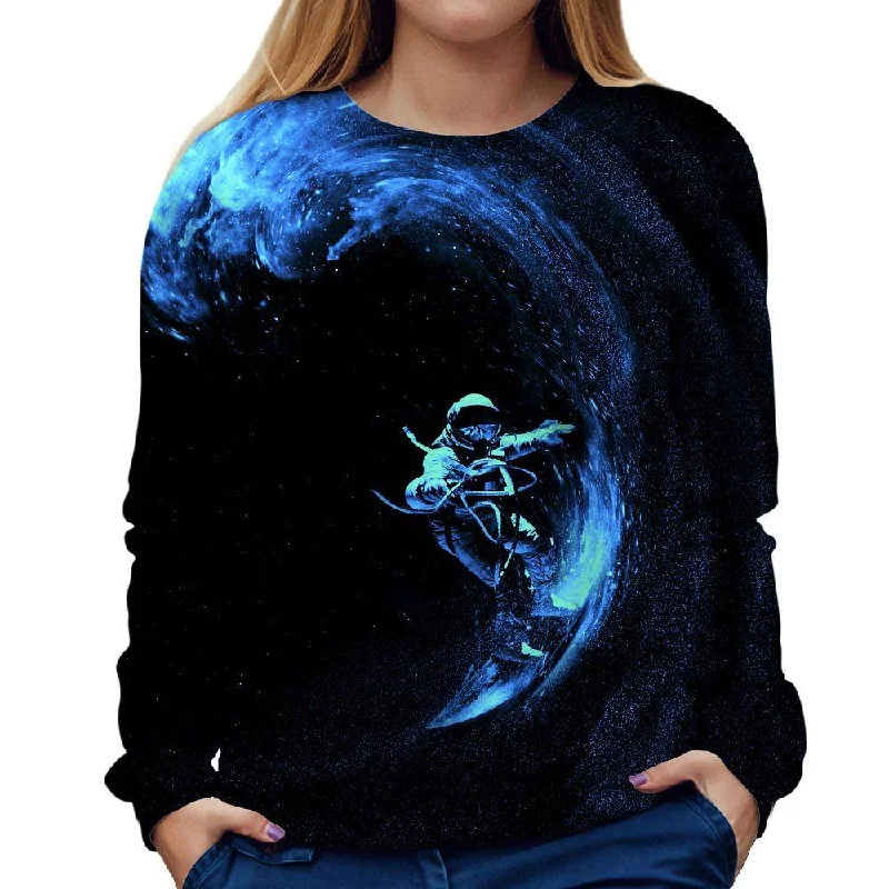 soft gym hoodieSpace Surfing Womens Sweatshirt