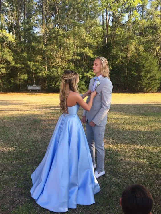 Deep Discounts ruffle dressSimple A-line V Neck Prom Dress With Pockets,Graduation Dress Y6753 Deep Discounts ruffle dressSimple A-line V Neck Prom Dress With Pockets,Graduation Dress Y6753