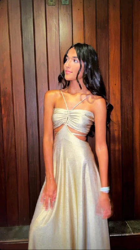 Crazy Deals high-waisted dressSexy A-line Long Evening Dress,Gala Dress Y6417