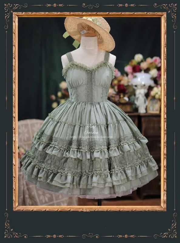 Mega Deal stylish party dress(Buyforme)Tiny garden~Dream Bouquet~Elegant French Vintage Lolita JSK Mega Deal stylish party dress(Buyforme)Tiny garden~Dream Bouquet~Elegant French Vintage Lolita JSK