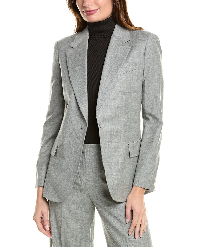 stylish raincoatTheory Fitted Wool Blazer