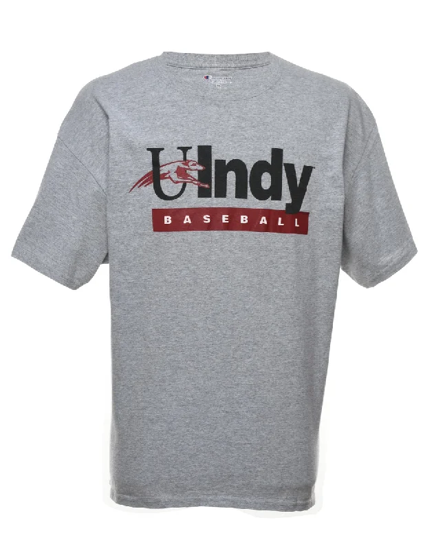 insulated jacketChampion Baseball Light Grey & Maroon Sports T-shirt - XL