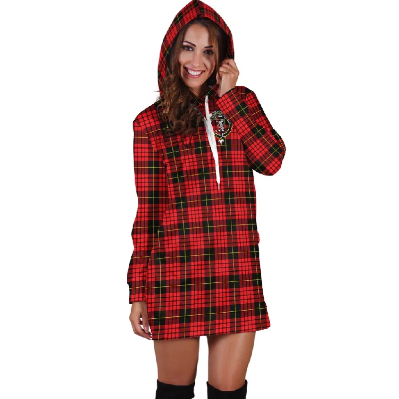 Super Savings MacQueen Modern Tartan Hoodie Dress with Family Crest