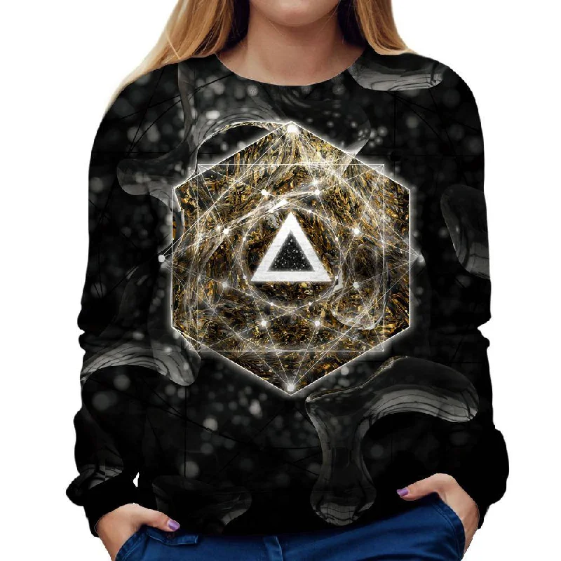 stylish performance hoodieDark Geometry Womens Sweatshirt