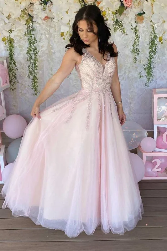 Blowout Deals classic fit-and-flare dressGorgeous Pink A-line Beaded Long Formal Dress Blowout Deals classic fit-and-flare dressGorgeous Pink A-line Beaded Long Formal Dress