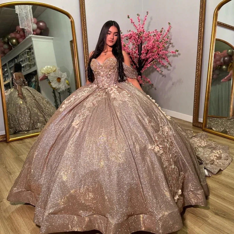 The Best Prices casual evening dressGold Shiny Sweetheart Quinceanera Dress 2024 Off the Shoulder Florals Flowers Lace Beads Sweet 16 15 Dress Vestidos De XV Anos The Best Prices casual evening dressGold Shiny Sweetheart Quinceanera Dress 2024 Off the Shoulder Florals Flowers Lace Beads Sweet 16 15 Dress Vestidos De XV Anos