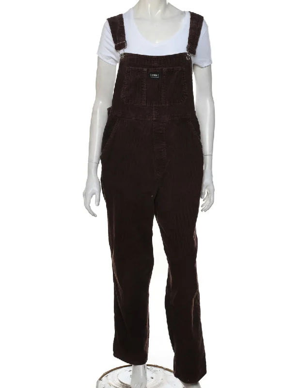 Fantastic Offers premium coatDark Brown Corduroy Dungarees - W32 L28