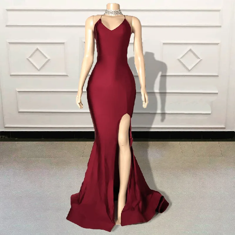 Now or Never elegant maxi dressElegant Mermaid Long Prom Dresses for Graduation Party V Neck Backless High Slit Women Formal Evening Gowns Custom Made