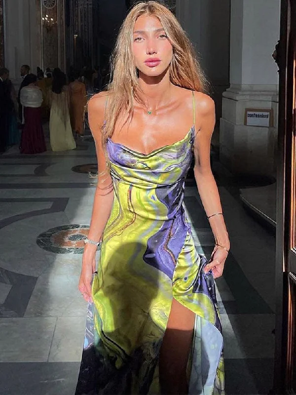 Daily Deals modern dressBerriesJam - Fashion Printed Spaghetti Strap Draped Slim Party Dress Daily Deals modern dressBerriesJam - Fashion Printed Spaghetti Strap Draped Slim Party Dress