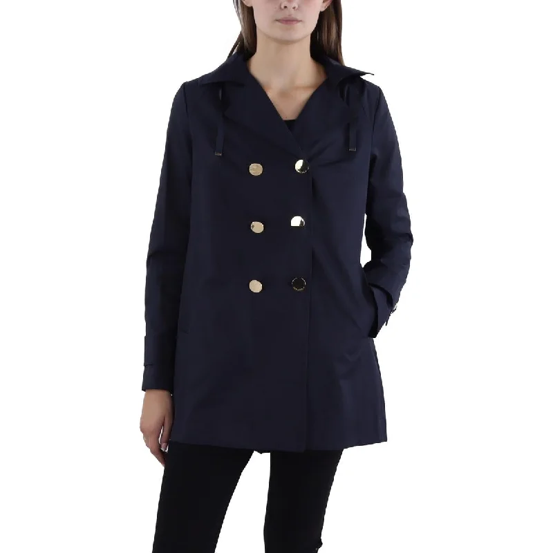 sleek jacketWomens Cotton Blend Double Brested Trench Coat