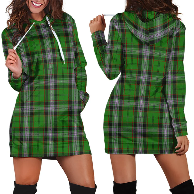 Markdowns Moss Tartan Hoodie Dress