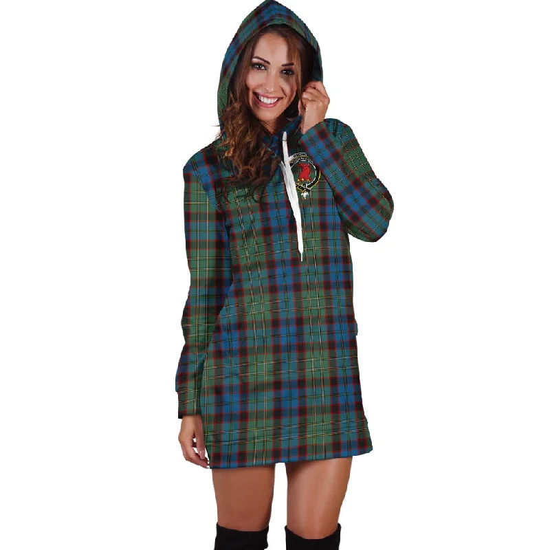Sale Event MacNicol Hunting Tartan Hoodie Dress with Family Crest