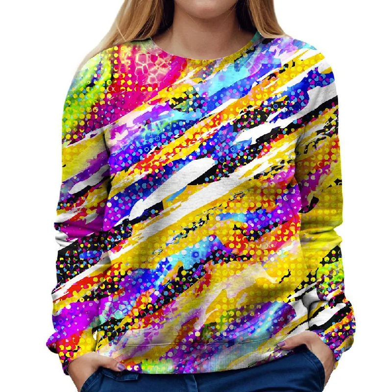 eco-friendly sports hoodieColor Party Womens Sweatshirt