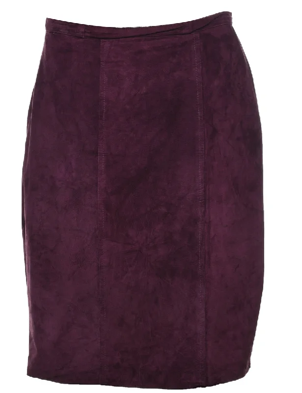 Steals and Deals stylish lightweight coatPencil Shape Suede Skirt - M
