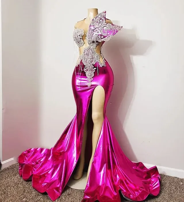 Final Sale mini dressFuchsia Aso Ebi African Evening Dresses Mermaid Sheer Appliques Beaded Slit Long Ghana Nigeria Black Girls Evening Gown Prom Final Sale mini dressFuchsia Aso Ebi African Evening Dresses Mermaid Sheer Appliques Beaded Slit Long Ghana Nigeria Black Girls Evening Gown Prom