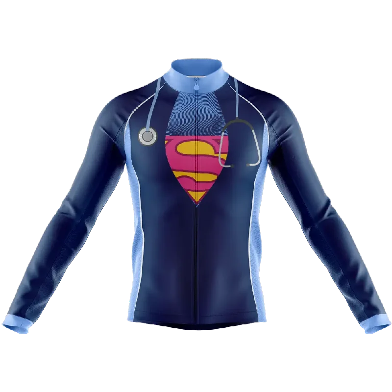 fitness hoodie for trainingSuper Nurse V4 Long Sleeve Cycling Jersey