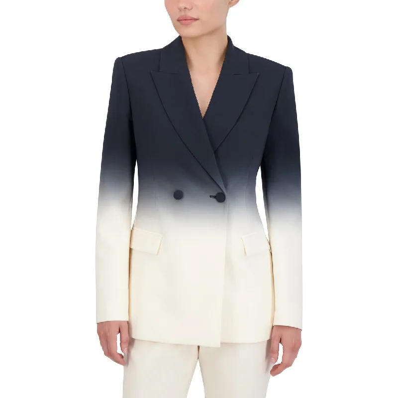 high-quality coatWomens Ombre Dressy Double-Breasted Blazer