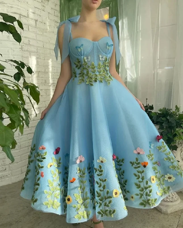 Referral Discount knit dressProm Gown Spaghetti Strap A-line Tea-Length Evening Dresses 2024 Exquisite Applique Birthday Party Dresses Referral Discount knit dressProm Gown Spaghetti Strap A-line Tea-Length Evening Dresses 2024 Exquisite Applique Birthday Party Dresses
