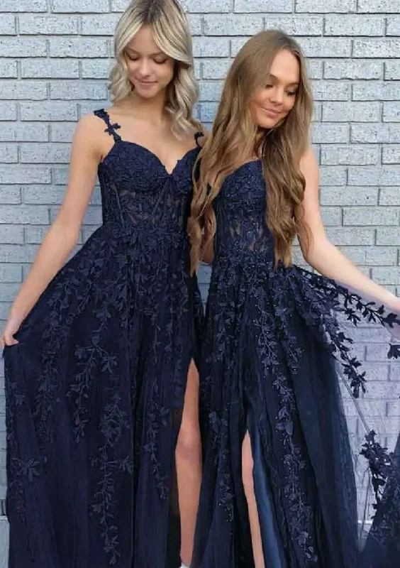 Special Promotion summer dressOff Shoulder Tulle Formal Evening Dresses for Women Flower Lace Appliques Long Party Prom Dresses for Teens Ball Gown
