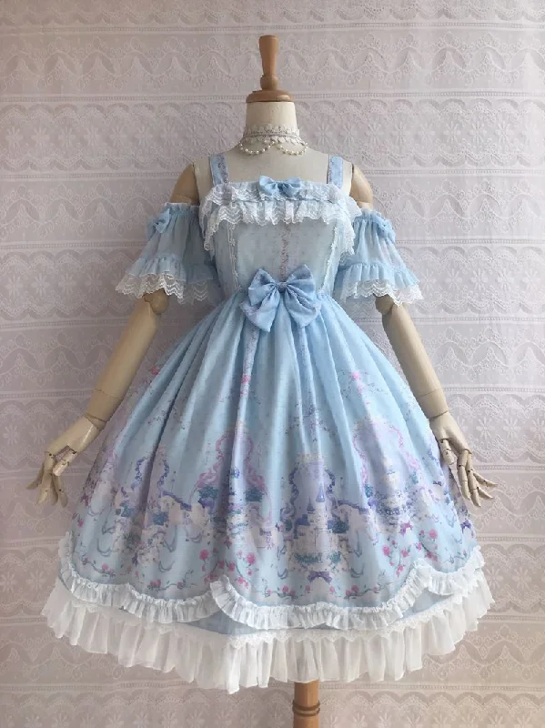 Buy More, Save More velvet dressYilia~Unicorn's Secret Garden Summer Lolita JSK Dress