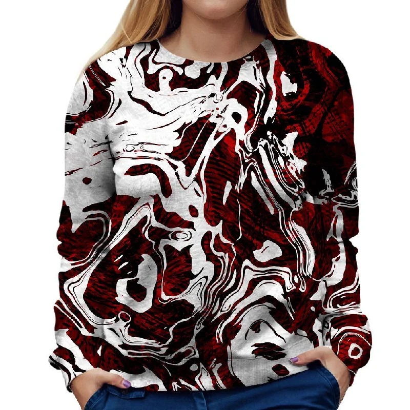 minimalist gym sweatshirtRed Flow Womens Sweatshirt