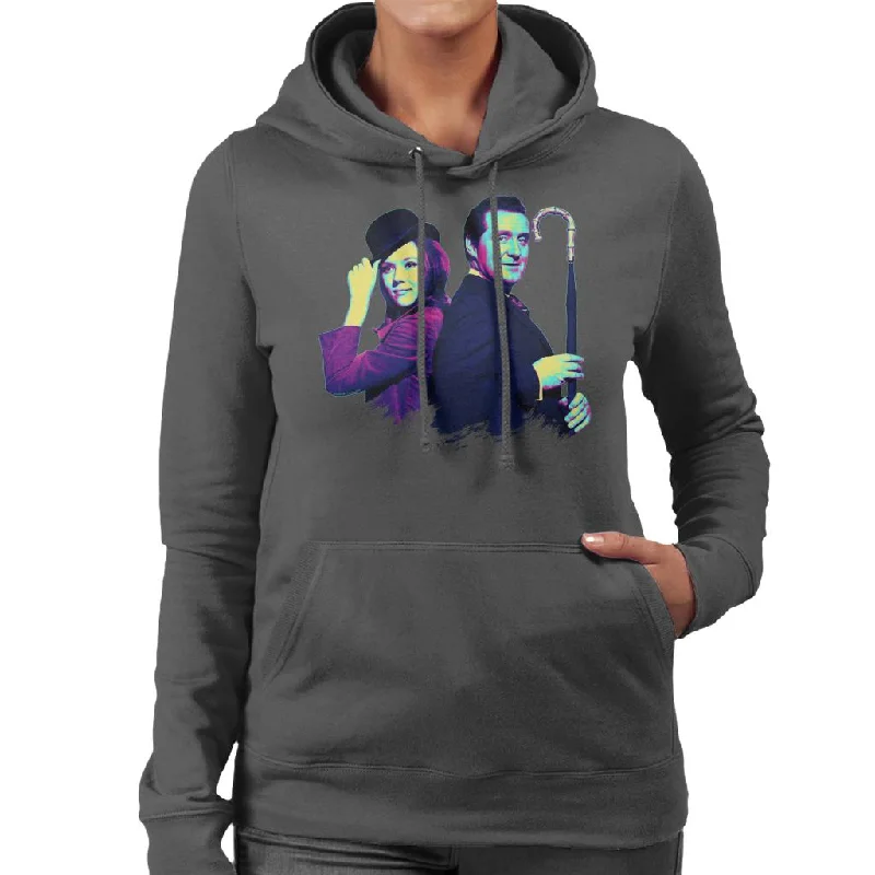 Value Deals high-fashion hoodieTV Times Avengers Diana Rigg And Patrick Macnee Pop Art Stylised Women's Hooded Sweatshirt Value Deals high-fashion hoodieTV Times Avengers Diana Rigg And Patrick Macnee Pop Art Stylised Women's Hooded Sweatshirt