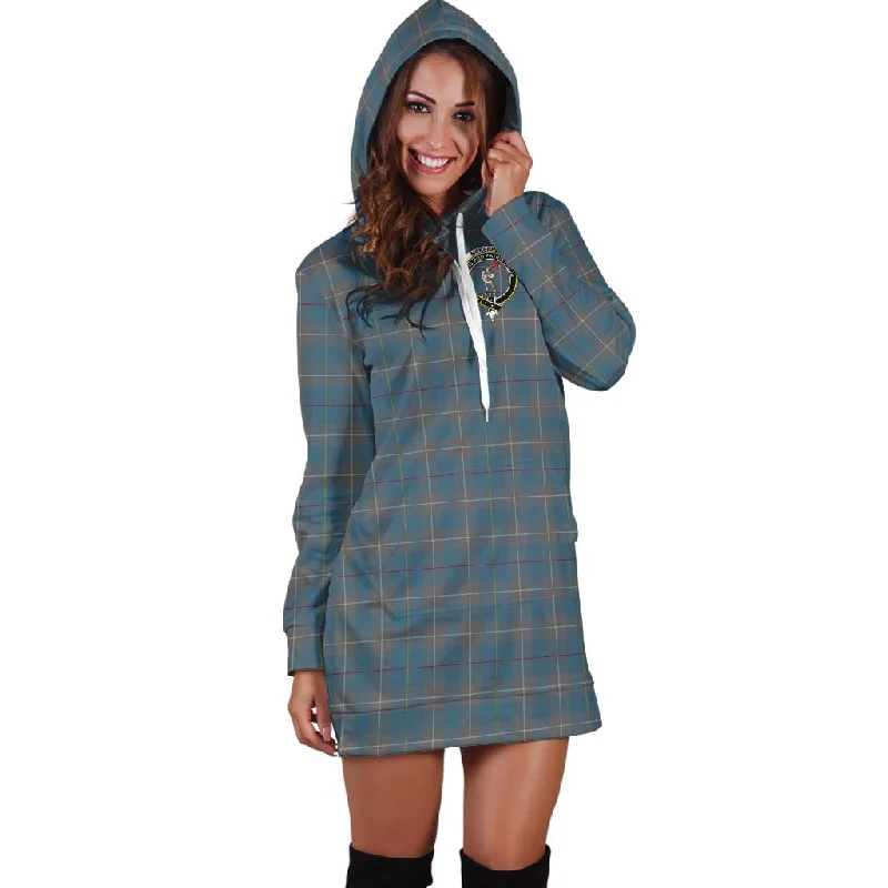 Super Deal McKerrell of Hillhouse Dress Tartan Hoodie Dress with Family Crest